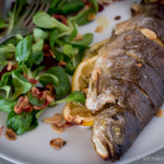 Pisztráng - Trout - madárbegy salátával és céklával